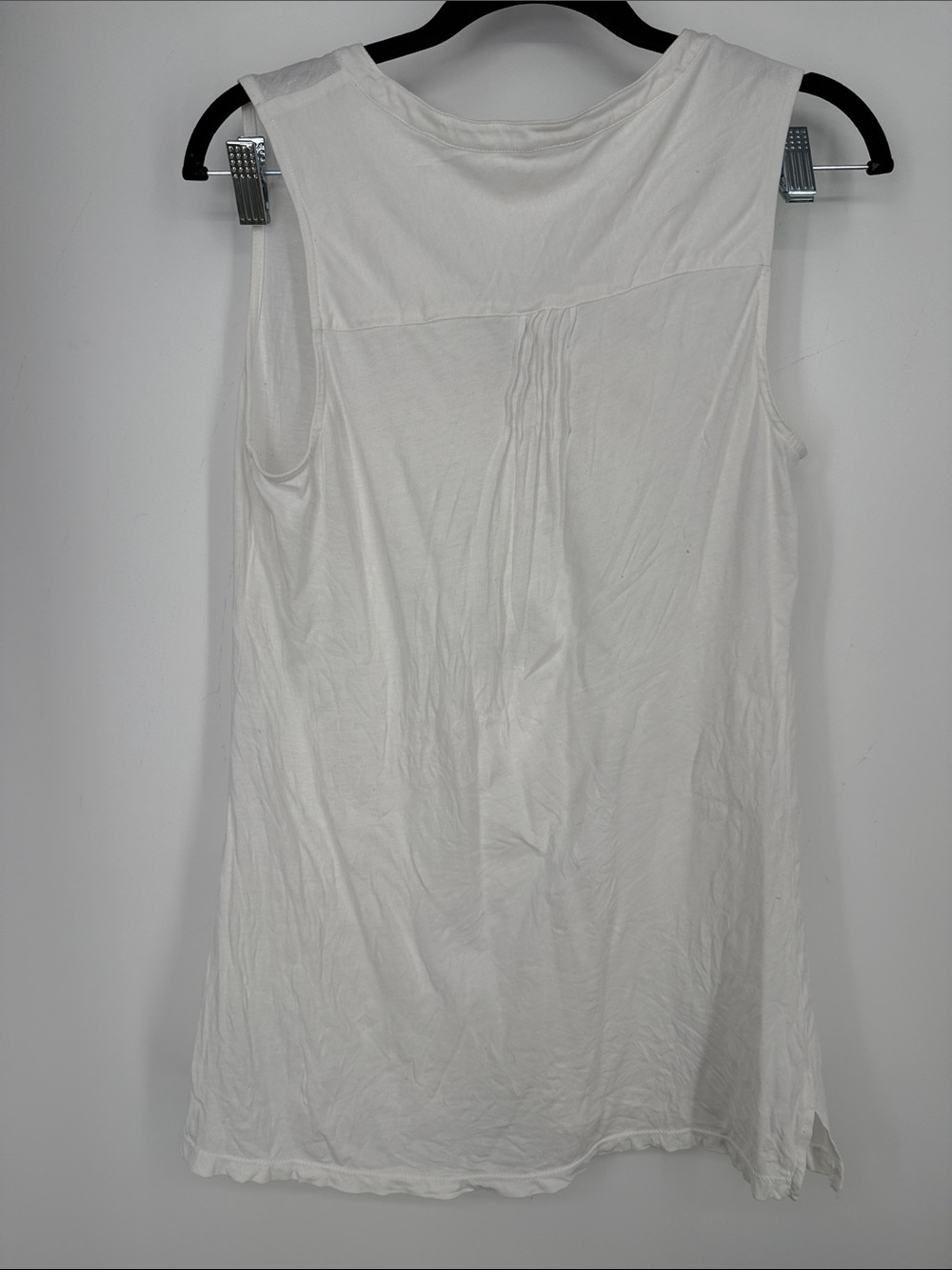 Lilly Pulitzer Sleeveless White Pintuck Button Tunic Top size M 100% cotton - Picture 9 of 10